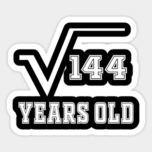 12 years old birthday Sticker